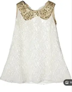 【新品】白ワンピース110