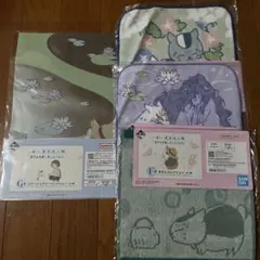 夏目友人帳　ステーショナリーコレクション　タオルコレクション　4点セット