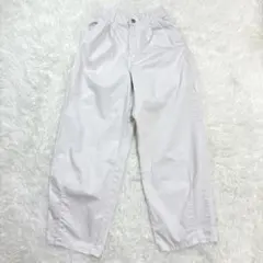 【美品】 GU GIRLS バレルレック ジーンズ JR 150 M ホワイト