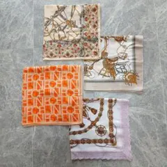 CELINE大判ハンカチ4枚セット(中古品)