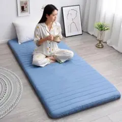 お手軽♪洗えるブルーのごろ寝マット ソファーマット、敷きパッドにも♪