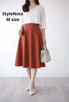 【新品】StyleNote フレアスカート M ミモレ丈 ベルメゾン
