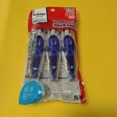 플러스 화이트 퍼팔 수정 테이프 5mm, 3개 세트