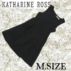 h89〚KATHARINE ROSS〛ノースリーブワンピース ブラック Mサイズのサムネイル