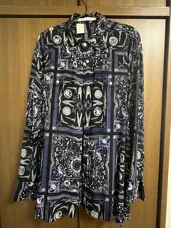 HERMES エルメス スカーフニット フェスティバル ヴィンテージ シャツ HERMES エルメス スカーフニット フェスティバル ヴィンテージ シャツ