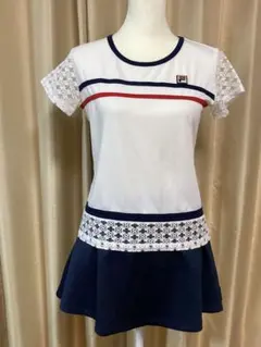 フィラ　テニスウェア　オパール加工　クローバー　シャツ