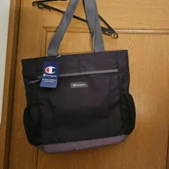 Champion ブラック トートバッグ