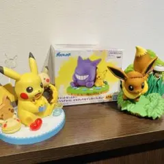 【セット品】ポケモンフィギュア(ピカチュウ、ゲンガー、イーブイ)