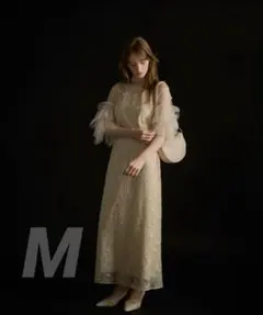 新品LE'RURE Cross tulle design flare dress - メルカリ