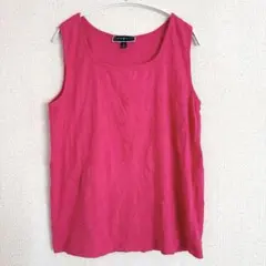 卡倫史考特 純棉背心 XL 特大尺碼 粉紅色