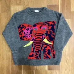 lowrys farm kids × 須田雄真　ニットセーター／グレー