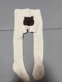 babyGAP クマけつ　タイツ　白　ブラナンベア　タイツ　12-24　ホワイト