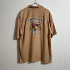 TOMMY BAHAMA 半袖 レーヨン刺繍 シルク オープンカラーシャツ 開襟のサムネイル