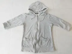 INGNI グレー フード付きパーカー　七分丈袖