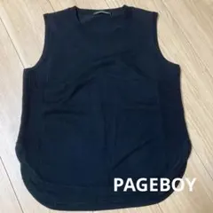 ５４　　alicia PAGEBOY ブラック ニットベストのサムネイル