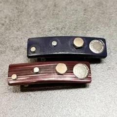 MARC BY MARC JACOBS バレッタ 2個セット フランス製　レトロのサムネイル