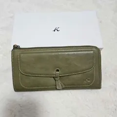 キタムラ　長財布　カーキ色のサムネイル