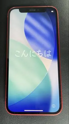 iPhone 12MINIレッド 128GB simフリー　カメラ難あり