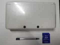 ニンテンドー3DS アイスホワイト 本体、タッチペン、メモリー付き