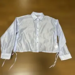 クロップドシースルーシャツ