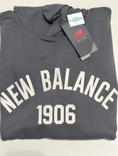 New Balance フード付きパーカー MT33553 Lサイズ グレー