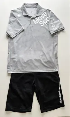 DESCENTE MOVESPORT 半袖ポロシャツ＋ハーフパンツ（サイズ:Ｏ）のサムネイル