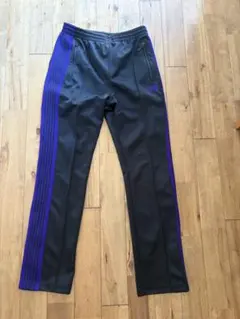 Needles トラックパンツ　 ブラック×パープル