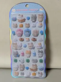 正規品　フロッキー加工のコットンパフィーシール