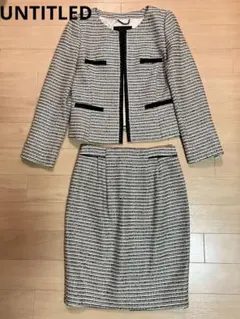 【美品】UNTITLED（アンタイトル） ジャケット＆スカート セットアップ 2