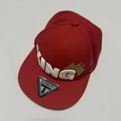 赤いKINGキャップ TEAMLIFE