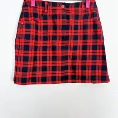 美品】マンシングウェア タータンチェック ゴルフスカート ストレッチ