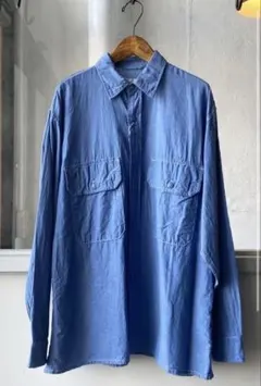 comoli ベタシャン cpoシャツ　サイズ3 SAXのサムネイル