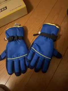 スキー用グローブ　青 140cm