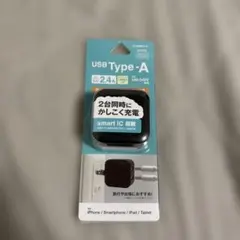 USB Type-A 充電器 2.4A 2口