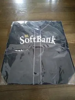 未使用‼️SoftBank20周年 野球黒 ストライプ付きトートバッグ✨