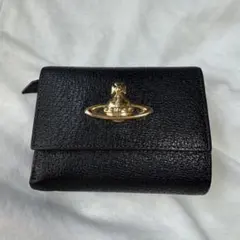 Vivienne Westwood 三つ折り財布　レザー　黒　箱なしのサムネイル