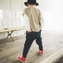 美品　branshes ガーデナーテーパードデニム　100cm