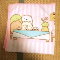 【未使用】すみっコぐらし ブランケット ピンク　シングルサイズ 毛布　子供