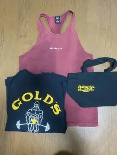 MYPROTEIN タンクトップ & GOLD'S GYM Tシャツ　セットのサムネイル