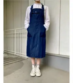 agnès b.　ジャンパースカート綿×麻　36