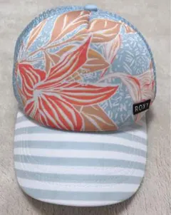 ROXY ロキシー メッシュキャップ 花柄 ボーダー 55cm キッズ 帽子のサムネイル