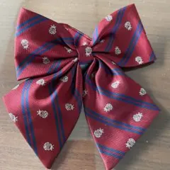 卒業式　イベント用　赤ストライプリボン