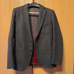 UNITED ARROWS　サイズＭ　 グレー ウール混紡 テーラードジャケット