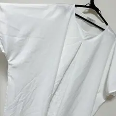 半袖 レディース ブラウス ロングシャツ 大きいサイズ 3L ホワイト 白