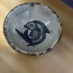 琉球 巨匠 金城次郎 造 魚紋 ぐい呑 盃 酒器 桐共箱付 - メルカリ