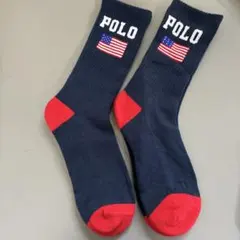 POLO 星条旗 ソックス 2足セット25-27cm、のサムネイル