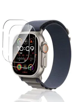 Apple Watch Ultra 保護 9H ガラスフィルム 3枚 49mm
