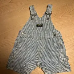 OSH KOSHストライプオーバーオール 70