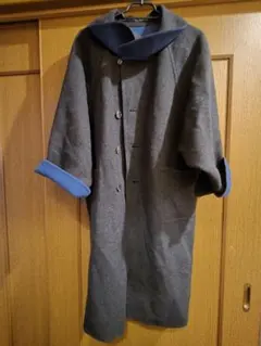 日曜セール!!!2年前高島屋にて購入、リバーシブルコートカシミア混