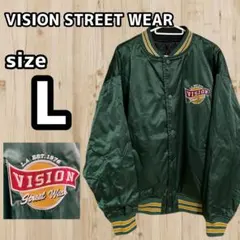 VISION メンズ リバーシブルキルティング スタジャン 長袖 アウター 古着